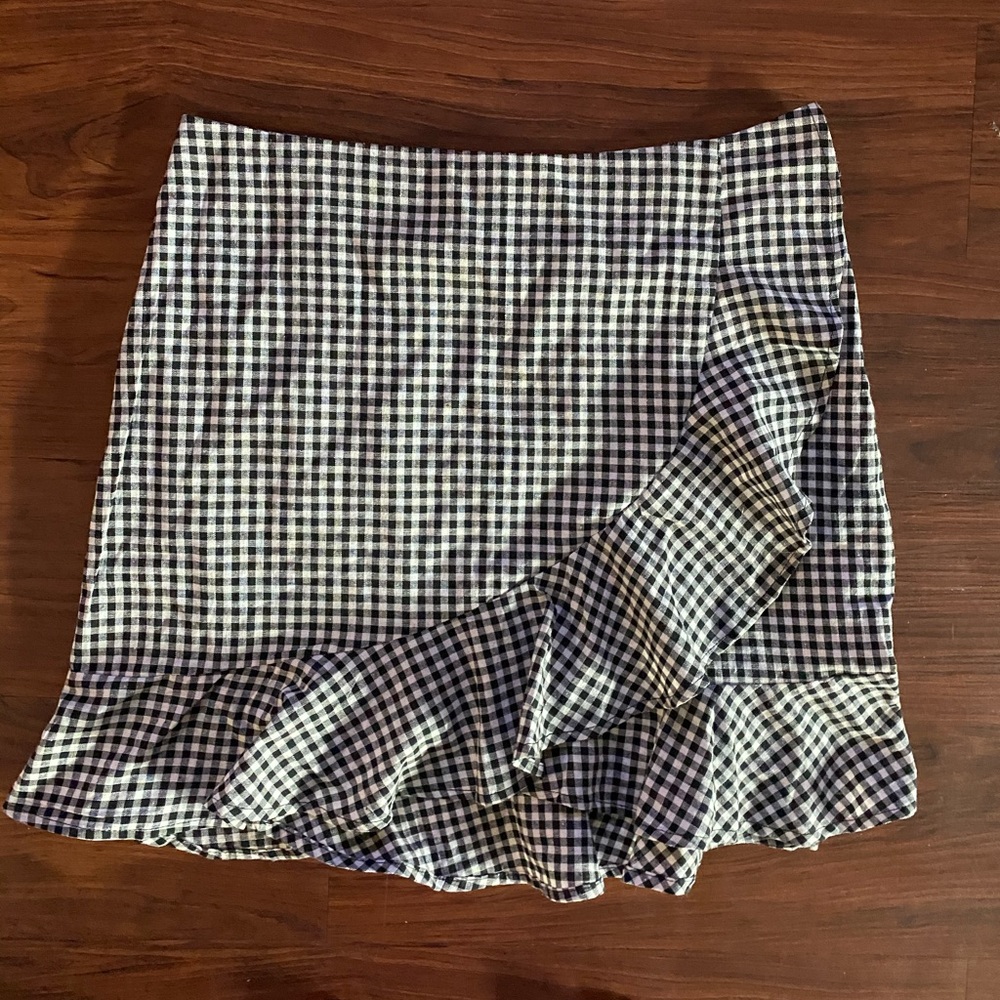 Gingham Mini Skirt